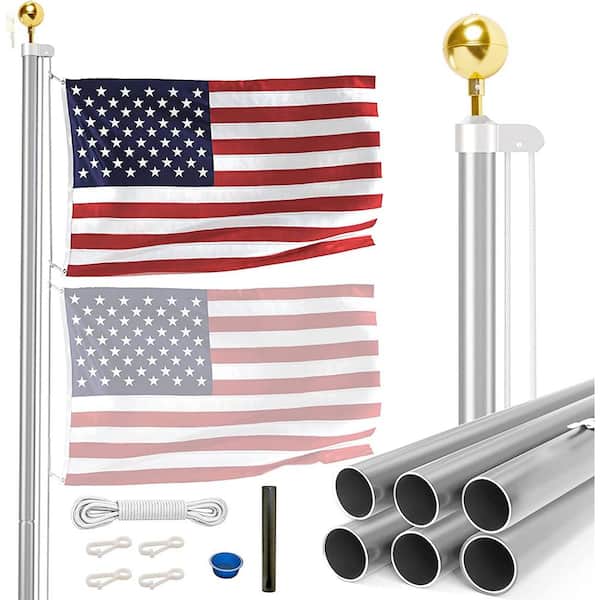 EZPole All American Series - 25 ft. Tapered Sectional Flagpole Kit