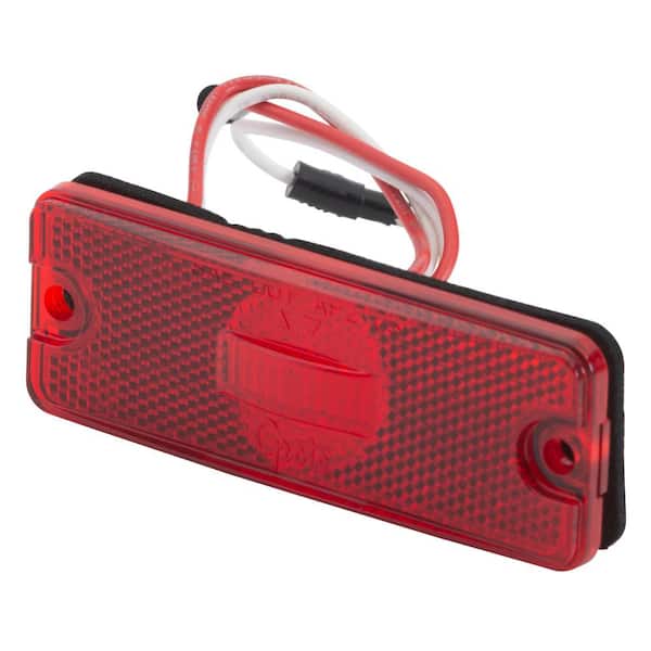 Unbranded Sealed Rectangular LED Clearance Marker Light-Red