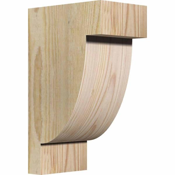 Ekena Millwork 4 in. x 6 in. x 10 in. Douglas Fir Alpine Rough Sawn Corbel