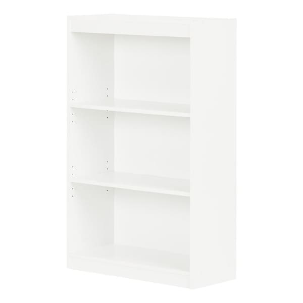 South Shore Axess 3-Shelf Bookcase in Pure White