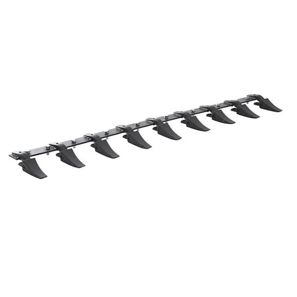 VEVOR Bucket Tooth Bar 72 in. Heavy Duty Tractor Bucket 9 Teeth Bar for Loader Tractor Skidsteer 4560 lbs.
