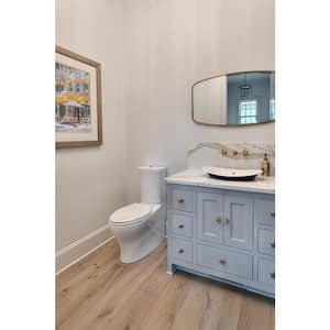 Persuade 2-piece 1.0 or 1.6 GPF Dual Flush Elongated Toilet in. White, Seat Not Included