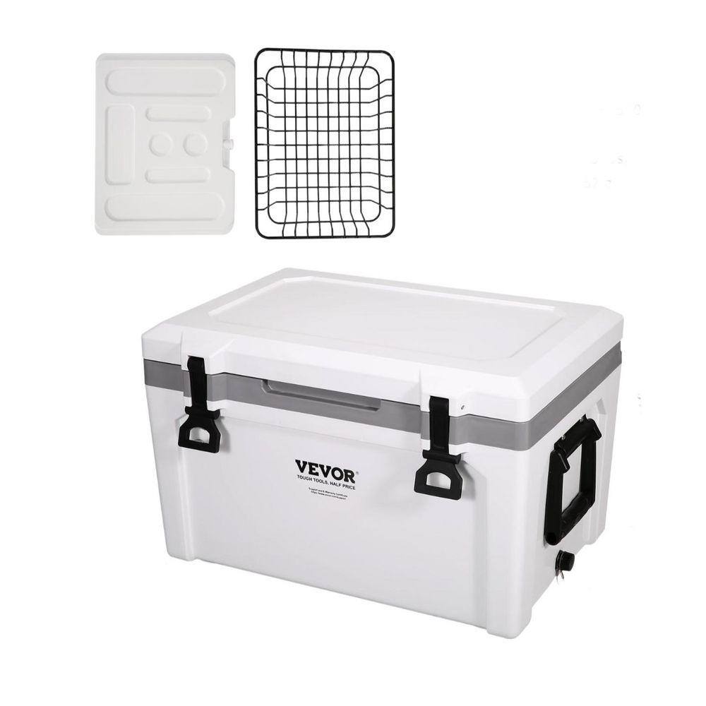 ホワイト冷凍庫 C-Pentane 52 qt. Insulated Portable Chest Cooler in White, Food Beverage