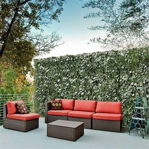 Ejoy 59 in. x 118 in. Artificial Ivy Hedge Privacy Fence Screen