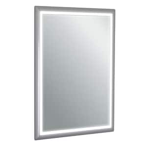 Sedona 20 in. W x 28 in. H LED Wall Mounted Vanity Bathroom LED Mirror in Aluminum