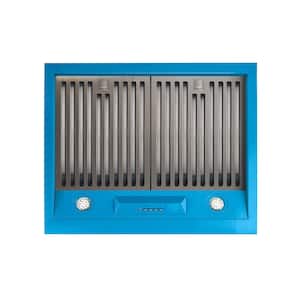 Classic Retro 24 in. 500 CFM Ducted Under Cabinet Range Hood with LED Lighting in Robin Egg Blue