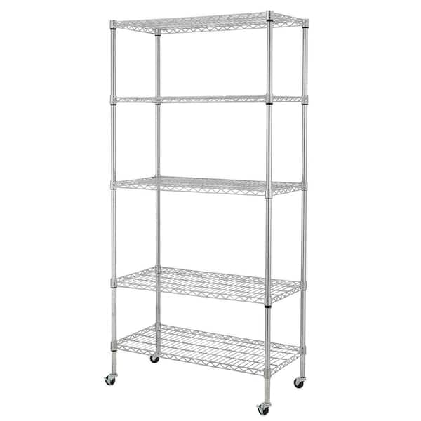 Steel Silver Wire Shelf (35.43 in. D x 17.72 in. W)