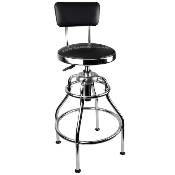 OLYMPIA 300 lb. Capacity 39 in. Adjustable Height Hydraulic Garage/Shop Stool with 360-Degree Swivel