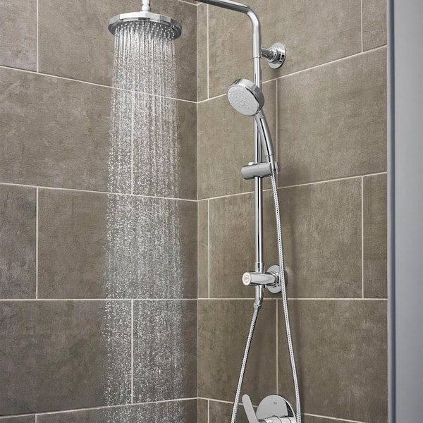 Grohe Vitalio 5 Spray 7 In Dual Shower, Bathtub Handheld Shower Attachment