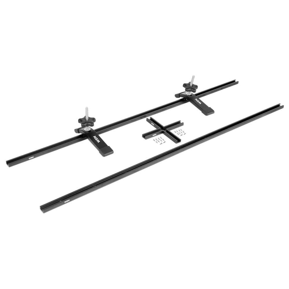 WEN 36 in. Universal T-Track, Hold Down Clamps, and Intersection Kit ...