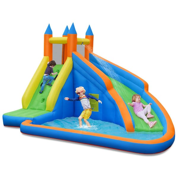 Costway Inflatable Water Slide Mighty Bounce House Jumper Castle