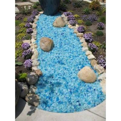 Blue Landscape Rocks Landscaping Supplies The Home Depot