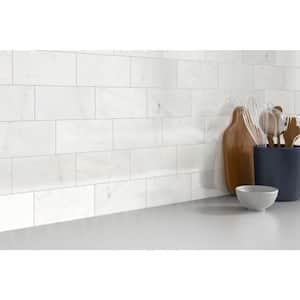 Kalta Bianco 4 in. x 8 in. Marble Floor and Wall Tile (8.88 sq. ft. / case)