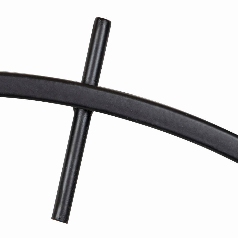 Isaac 26" Black Modern Metal Wall Clock