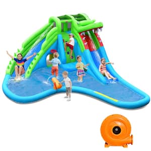 Inflatable Style Water Slide Upgraded Kids Bounce Castle with 780-Watt Blower