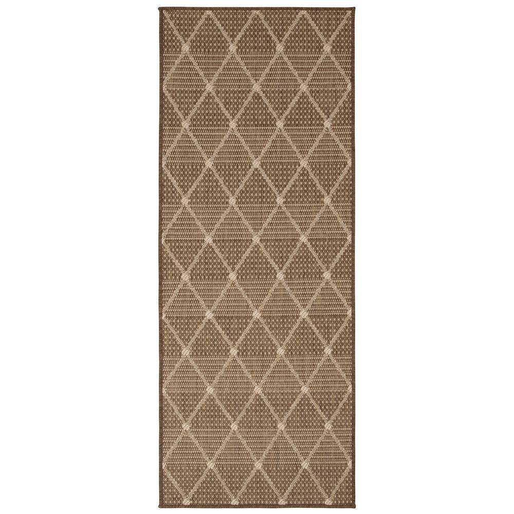 Ottomanson Jardin Collection Diamond Trellis 3x7 Non Shedding Indoor