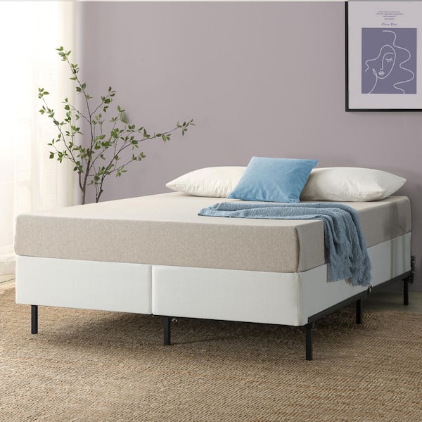 Zinus No Assembly Queen - Split White Metal Box Spring 9 in