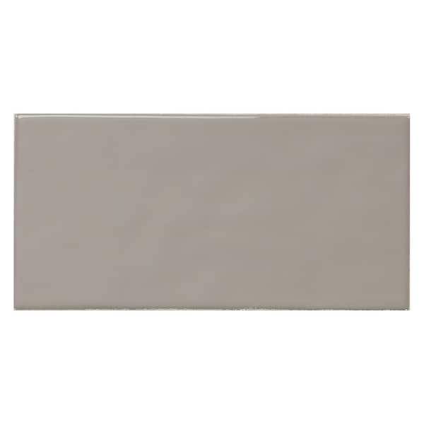 Daltile LuxeCraft Gray 4 in. x 8 in. Glazed Ceramic Sample Tile