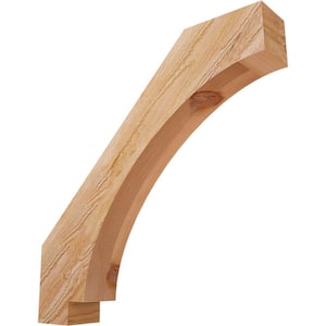 4''W x 24''D x 24''H Imperial Rough Sawn Knee Brace, Western Red Cedar