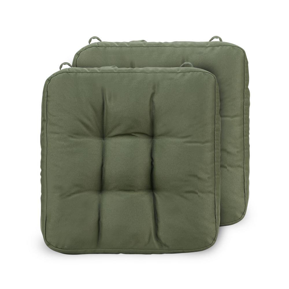 16.5 x 3.5 Dark Green Outdoor Patio Lounge Chair Dining Chair Cushions in S