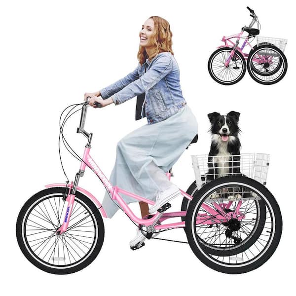 Adult Tricycle 16 1 Speed Size Cruise Bike Foldable Tricycle with