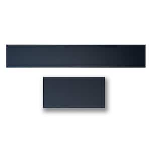 Black Matte 0.5 ft. x 3 ft. Glue Up Foam Wood Ceiling Tile Planks (156 sq. ft./case)
