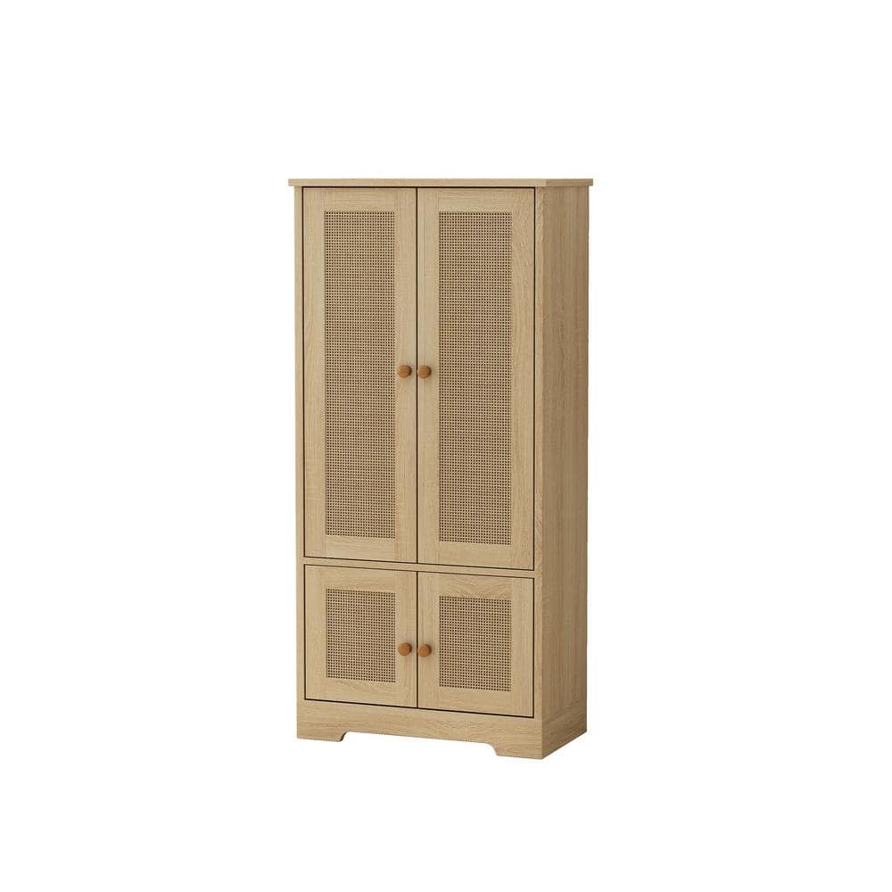 22.83 in. W x 12.20 in. D x 47.44 in. H Gray Linen Cabinet, Elegant and Fun