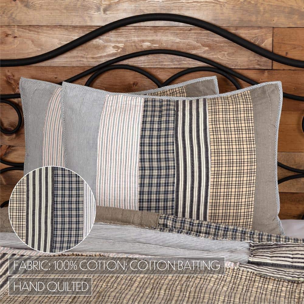 Ashmont Standard Cotton Patchwork Farmhouse Sham