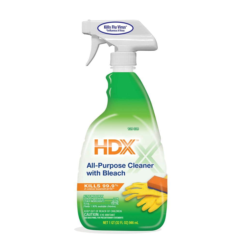 HDX 32 oz. All-Purpose Cleaner with Bleach (6-Pack) 21598948601 COMBO3 -  The Home Depot
