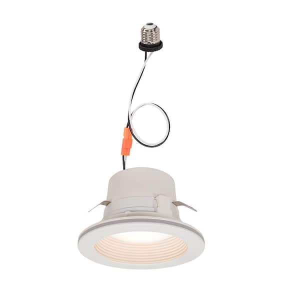 4 in. Adjustable CCT Retrofit Integrated LED Recessed Downlight Trim with Night Light 625LM Kitchen Lighting (24-Pack)