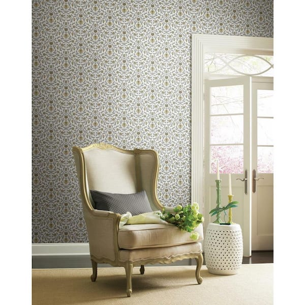 60.75 sq. ft. Vintage Blooms Wallpaper