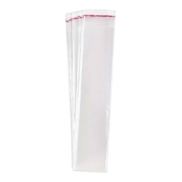Clear Candy Bags 3x6 Inches - 100 Pack, Polypropylene Treat Bags For Pretzels, Popsicles & Party Favors