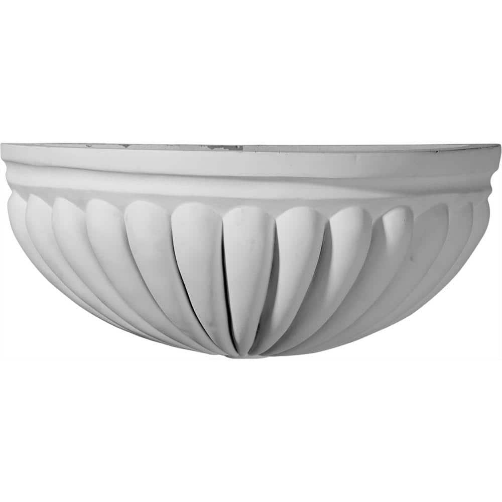 White Polyurethane Traditional Basin Wall Sconce
