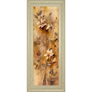 "Candlelight Lilies Il" By Douglas Framed Print Abstract Wall Art 42 in. x 18 in.