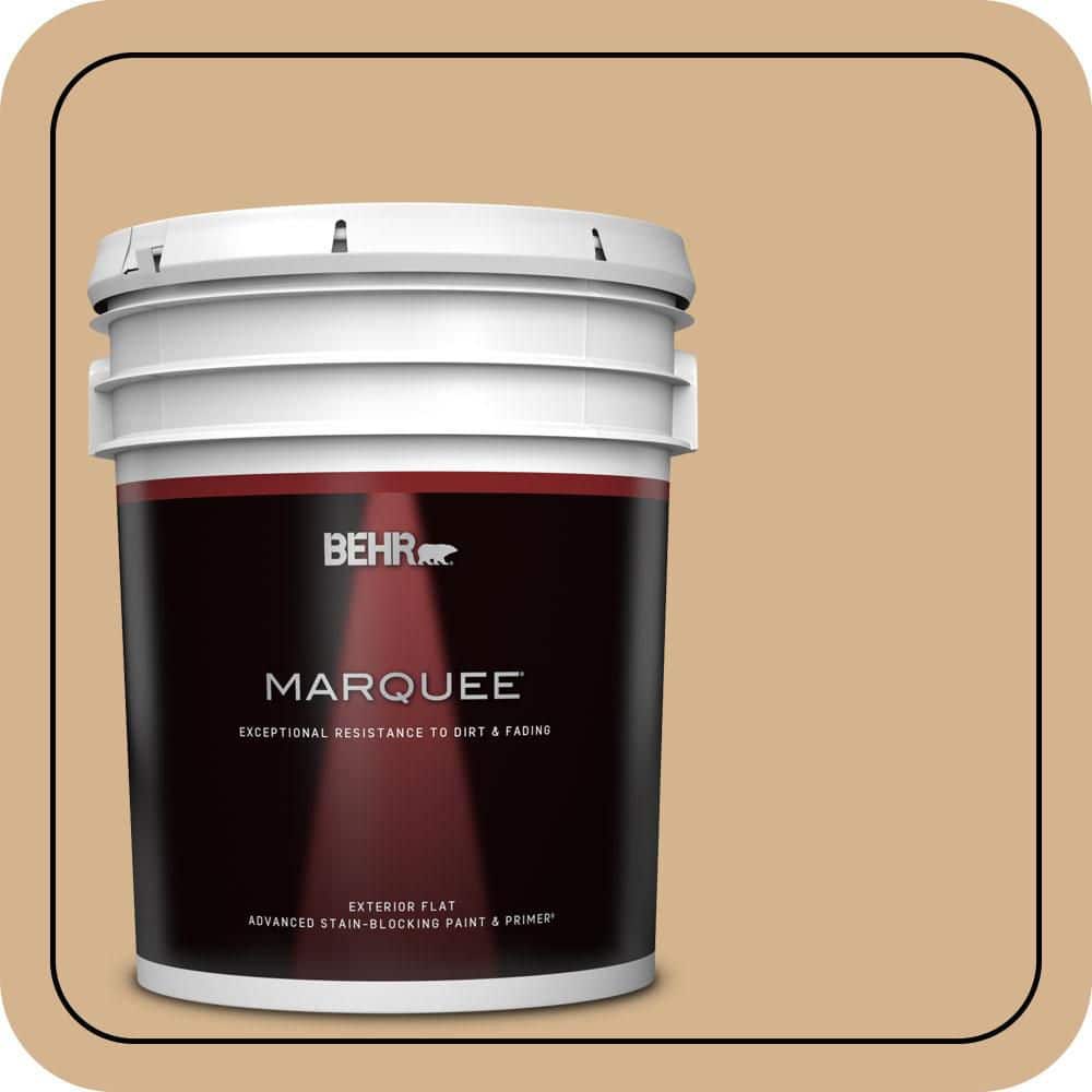 5 gal. Home Decorators Collection #HDC-NT-04 Creme De Caramel Flat Exterior Paint & Primer price history on PriceWatchPro