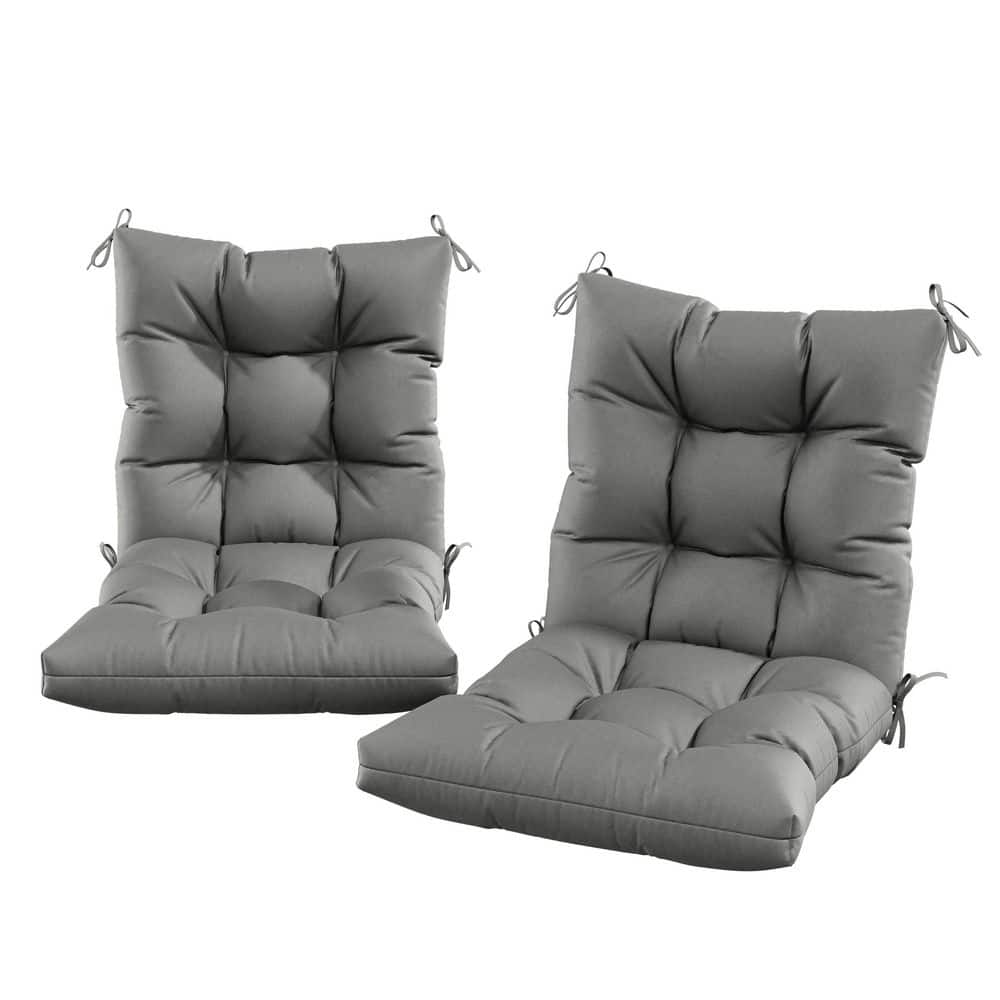 48 x 24 x 6 in. Outdoor Tufted Dining and Rocking Chair Cushion, Waterproof Replacement Seat, Light Grey (4-Pack) price history on PriceWatchPro