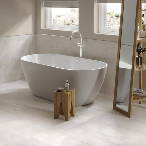 Belvedere White Matte Porcelain Tile 12x24 - CASE - Tile Outlets of America