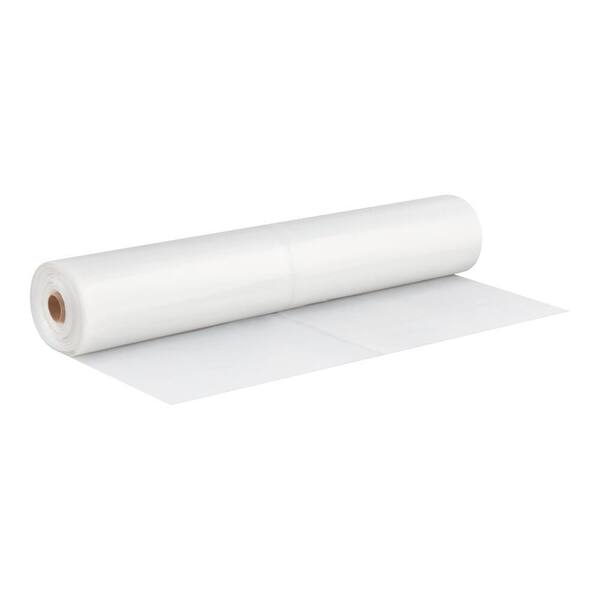 10 ft. x 100 ft. Clear 4 mil Plastic Sheeting