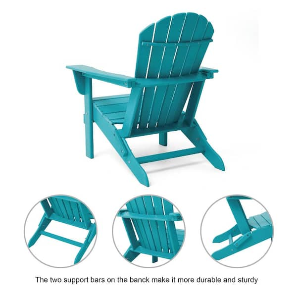 aqua plastic adirondack chairs