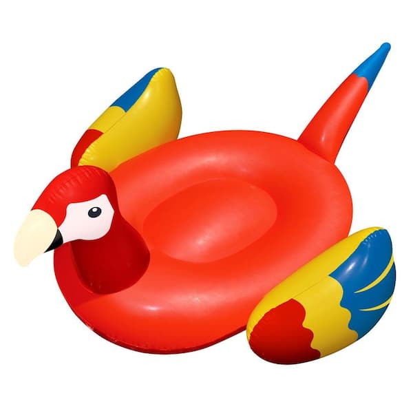 Swimline Giant Parrot 93 in. Inflatable Ride-On Pool Toy
