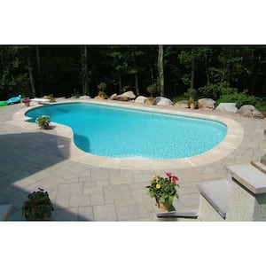 Patio-on-a-Pallet 12in. x 24in. and 24in. x 24in. Concrete Gray Variegated Basketweave Yorkstone Paver(18 Pcs/48 Sq Ft)
