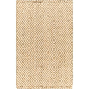 Helaena Camel/White Moroccon 6 ft. x 9 ft. Indoor Area Rug
