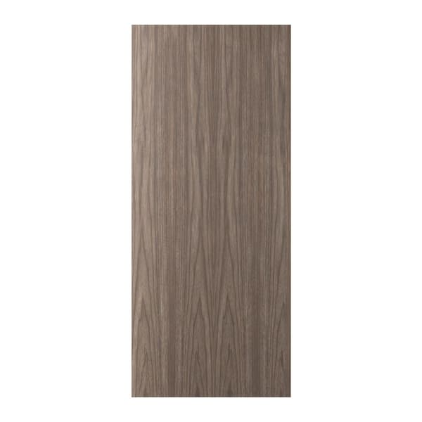 Napa 36 in. x 80 in. No Bore Solid Composite Core Walnut Unfinished Composite Wood Interior Door Slab