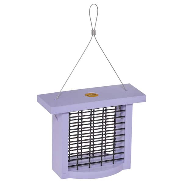 BIRDS choice Suet Feeder for Single Cake in Purple Recycled Plastic