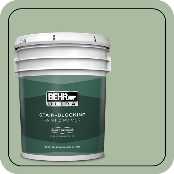 BEHR ULTRA 5 gal. #T17-07 Balanced Extra Durable Semi-Gloss Enamel Interior Paint & Primer