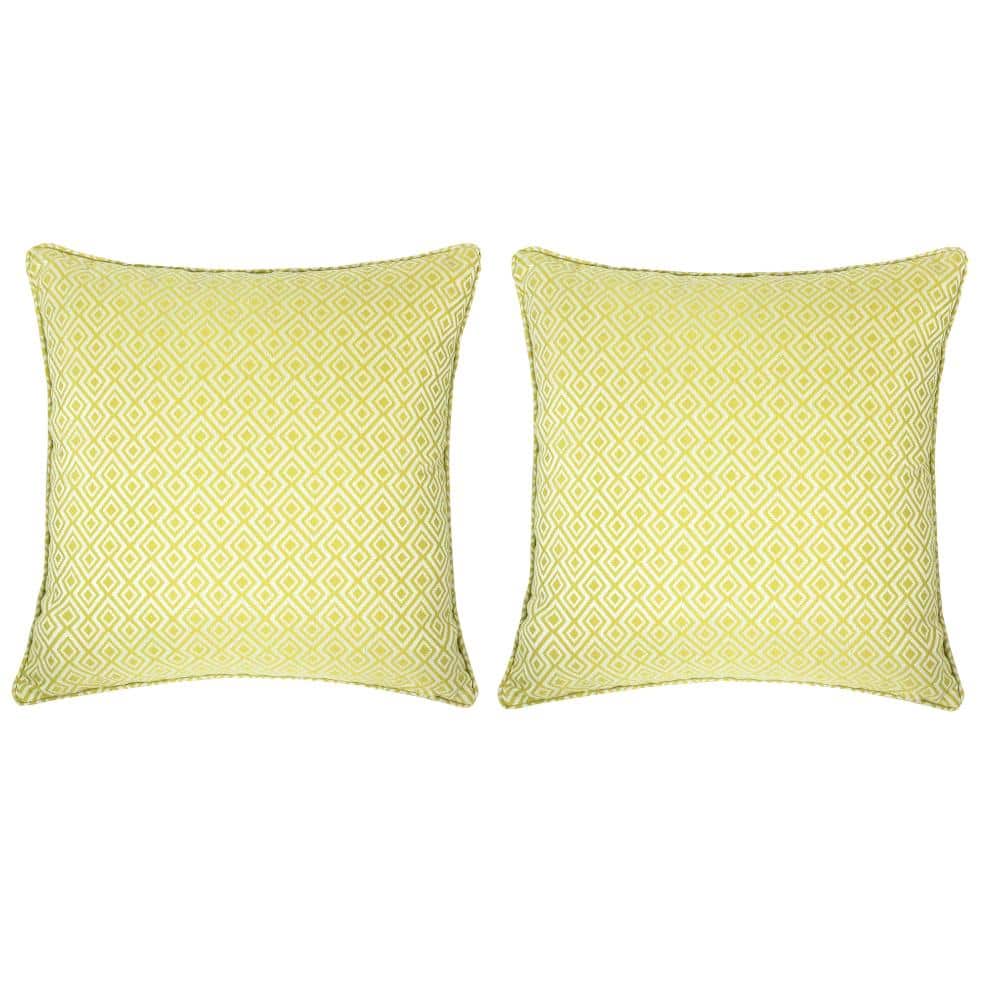 Jackie Green Geometric Polyester 20 in. x 20 in. Throw Pillow (Set of 2) price history on PriceWatchPro