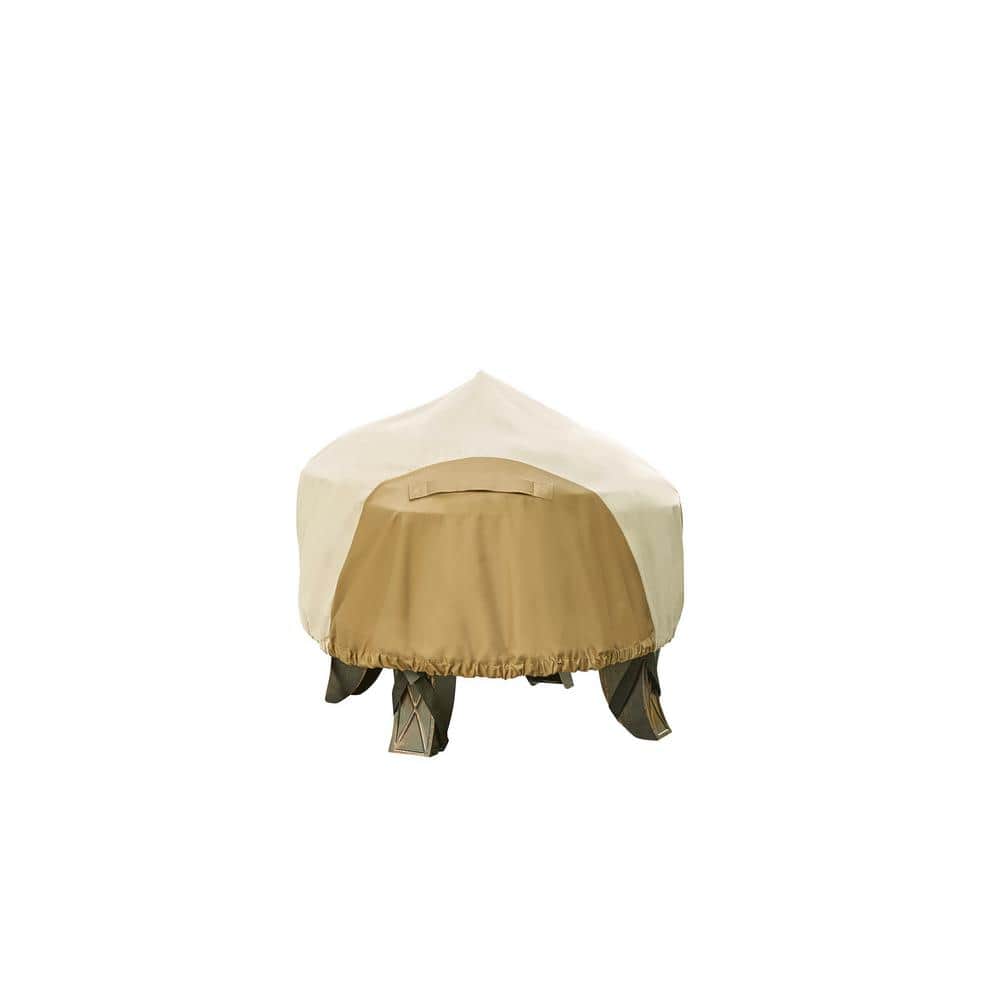 Round Outdoor Patio Fire Pit Cover, Hampton Bay 30 Inch Outdoor Fire Pit Cover