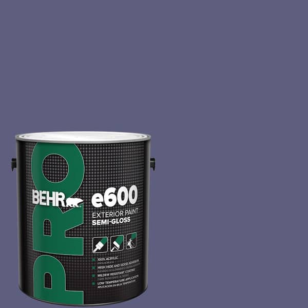 BEHR PRO 1 gal. #M550-7 Strong Iris Semi-Gloss Exterior Paint