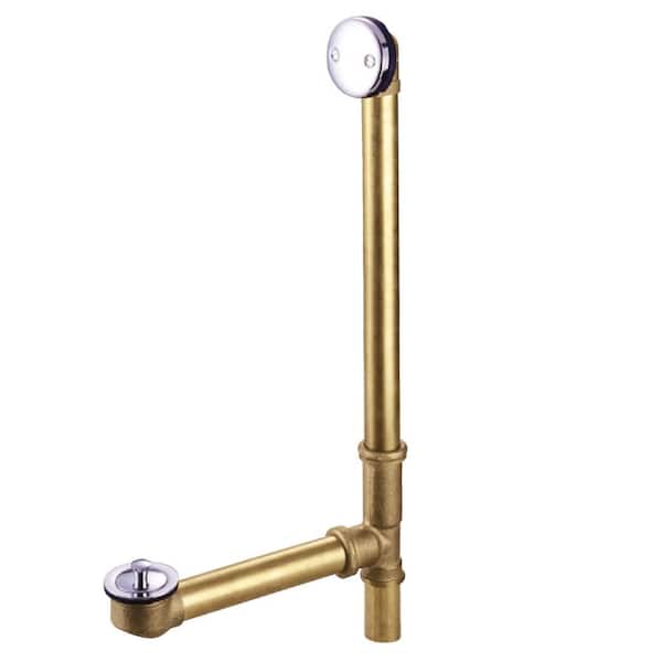 Kingston Brass 1-1/2 in. Bathtub Waste and Overflow with Lift and Lock Drain in Polished Chrome