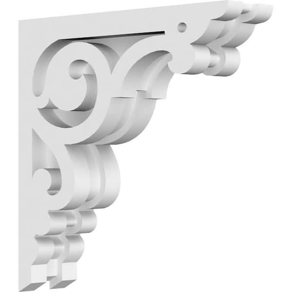 Ekena Millwork Hurley 1.5 in. W x 8 in. H x 8 in. D Signature Urethane Polyurethane Corbel